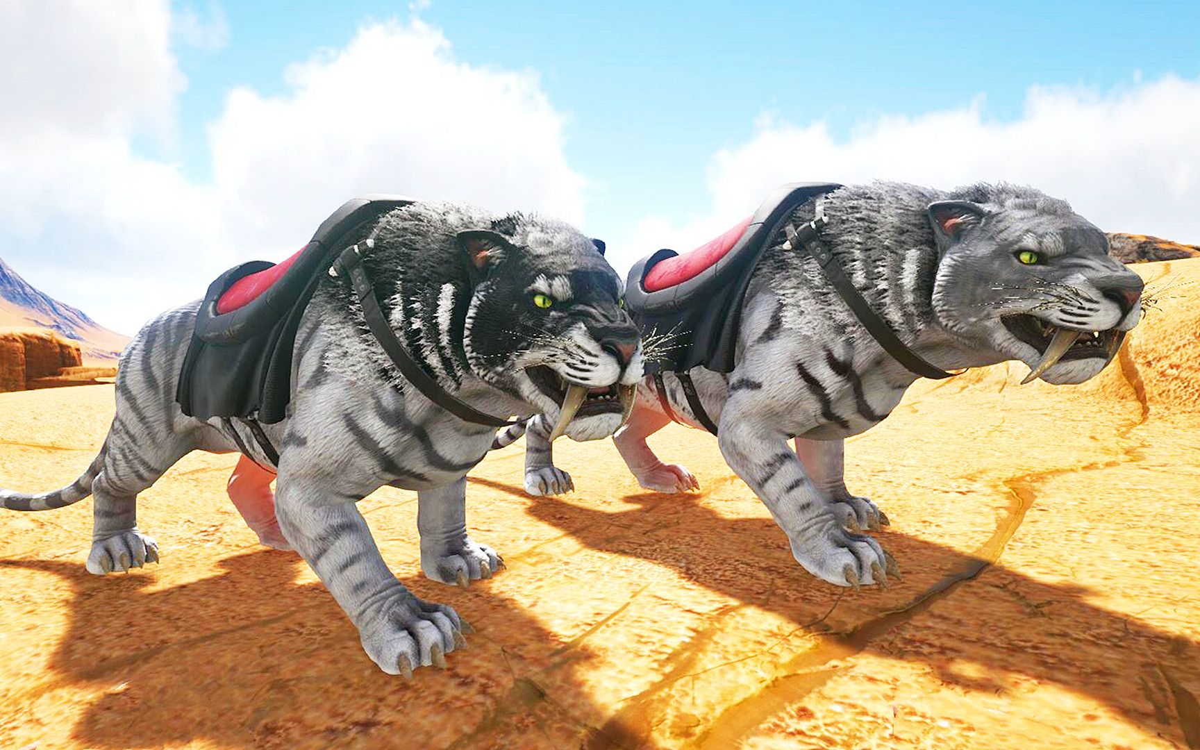 方舟生存进化 灭绝ii 07 抓获一对白色剑齿虎