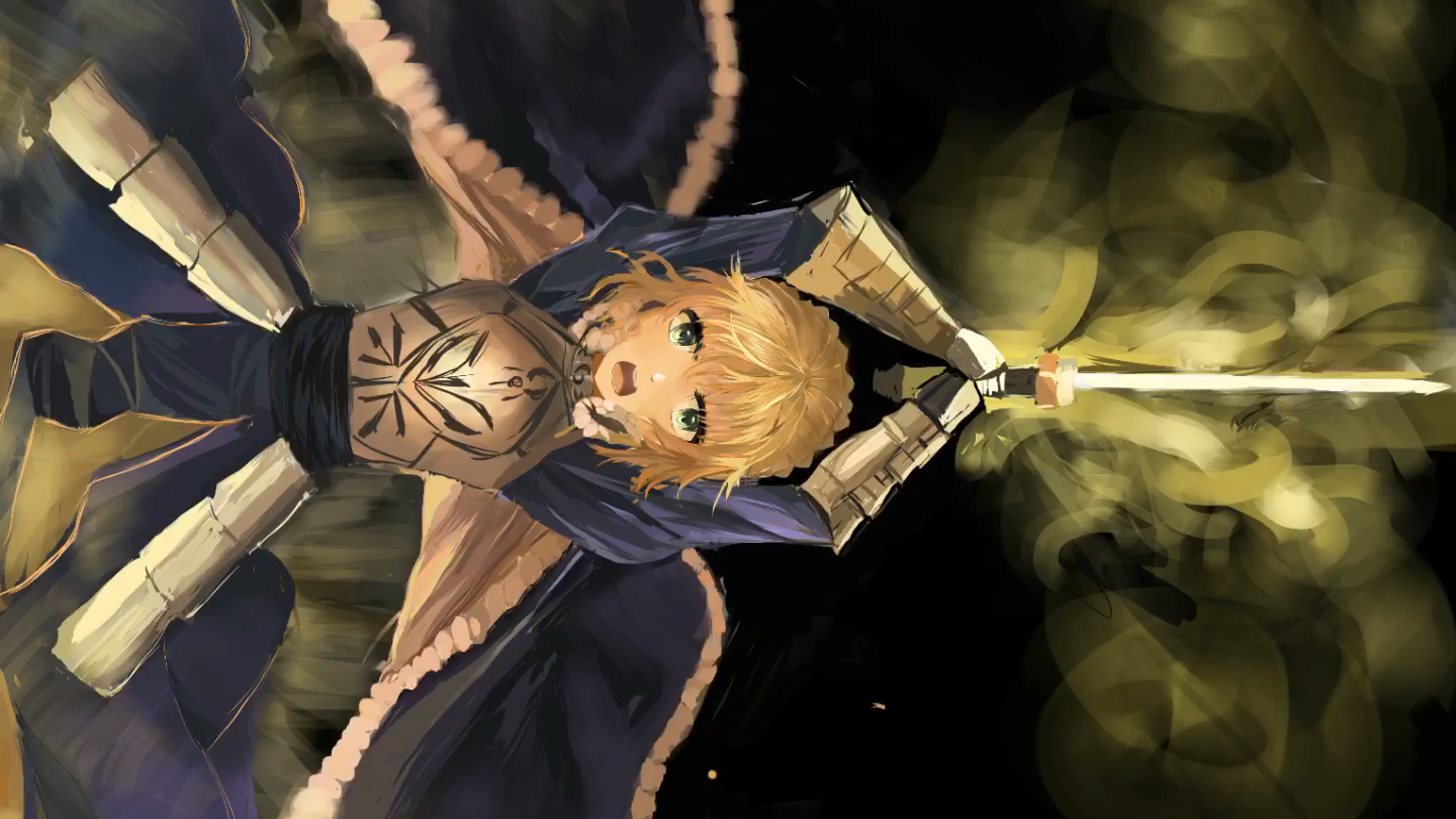 ipadpro procreate 厚涂 saber咖喱棒斩圣杯