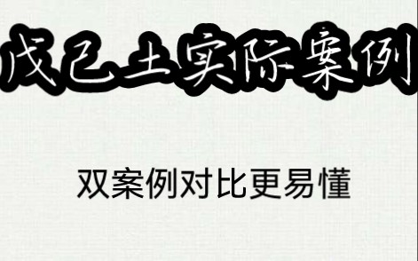 那些千金不换的八字秘诀|戊己土实际案例解析(对比版)哔哩哔哩bilibili