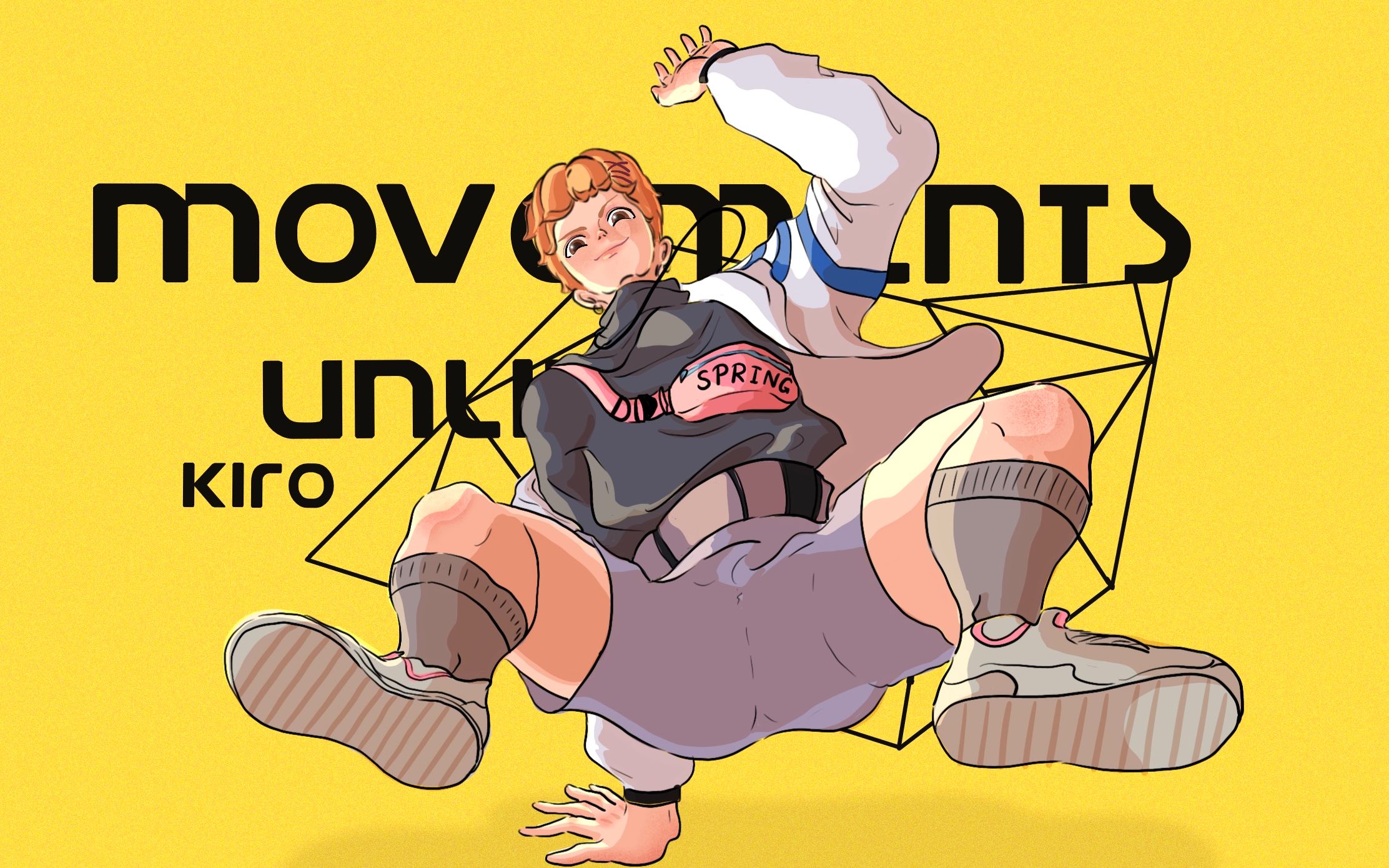 【绘画】手残党零基础自学练画人体结构练习第105天-街舞(成品图练习)