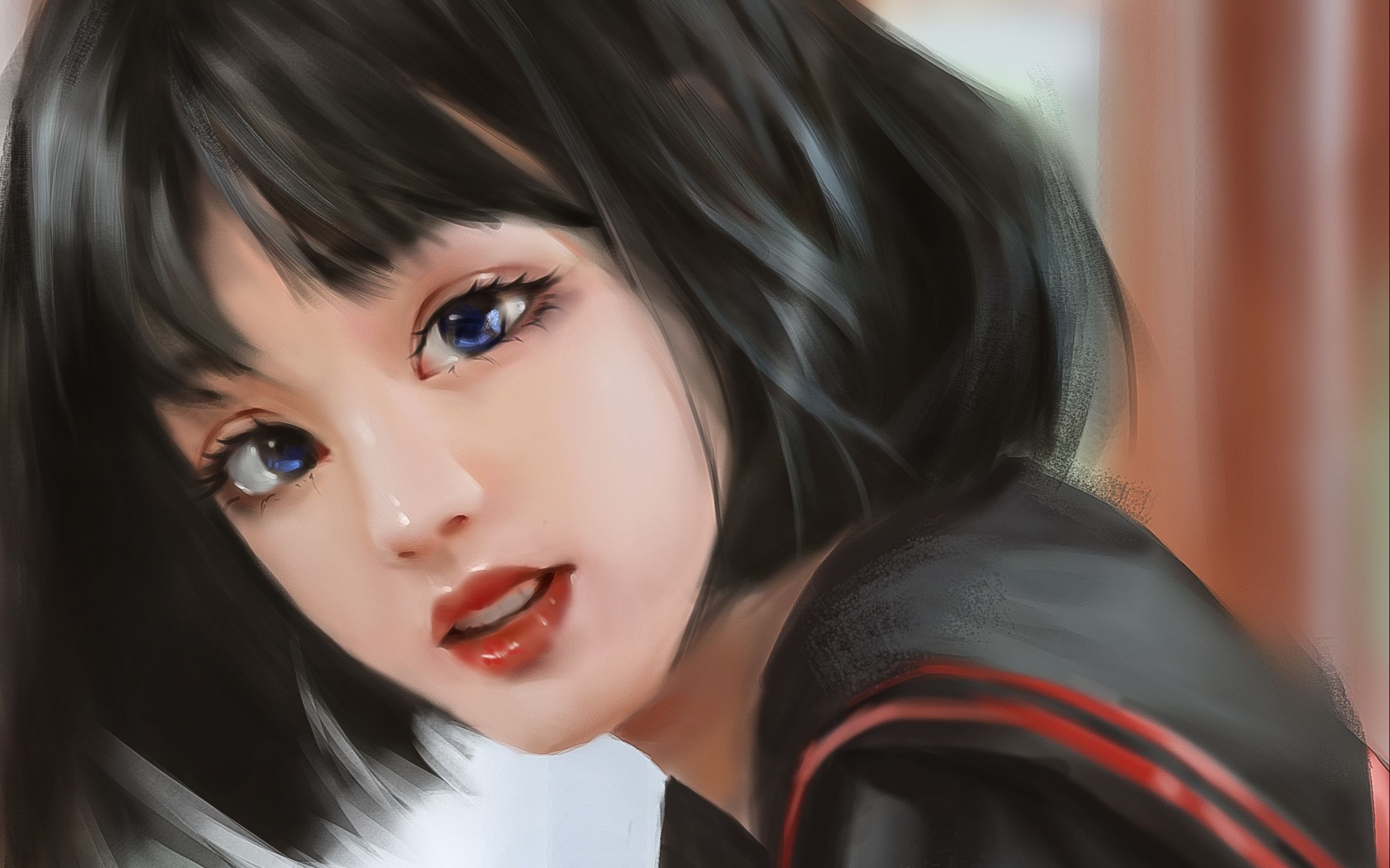 板绘画厚涂需要懂得用渐变映射锐化杂色泛光色相来提升画面