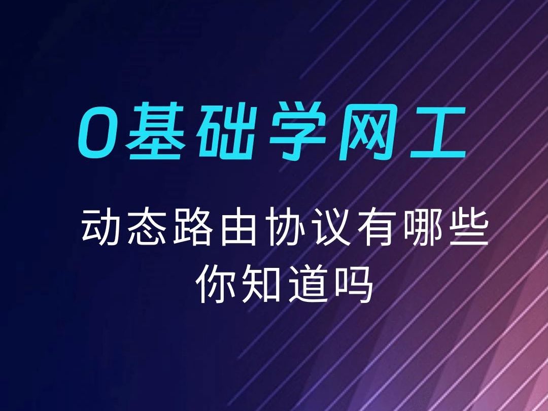 动态路由协议有哪些,你知道吗哔哩哔哩bilibili