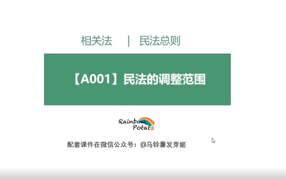 【A001民法的调整范围】2020专利代理师专代考试相关法哔哩哔哩bilibili