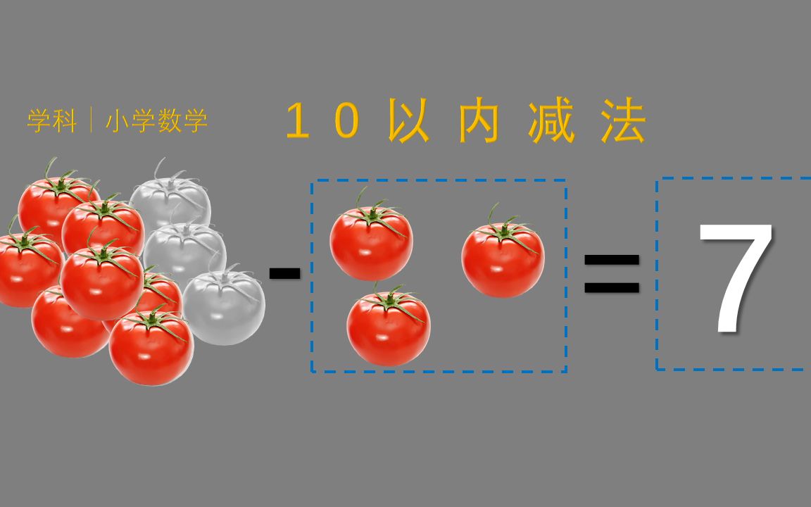 [图]学科│小学数学│10以内减法