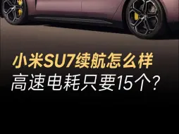 Télécharger la video: 雷军爆料小米SU7电耗，标准版高速续航能跑495公里，平均电耗只有15kWh/100km