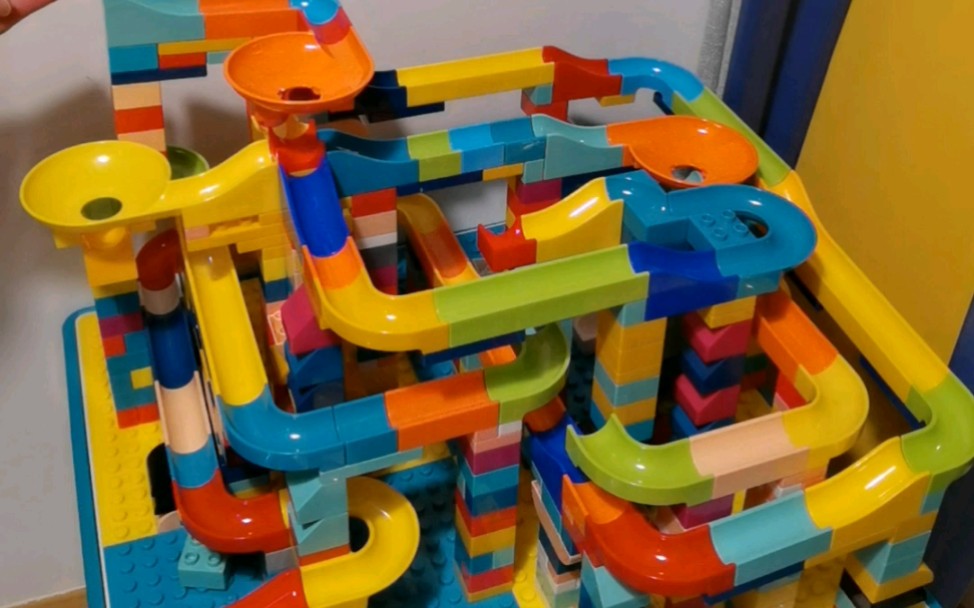 六层四分路立体滚珠滑道积木赛道,冲冲冲-漫栽木槿成篱落-默认收藏夹