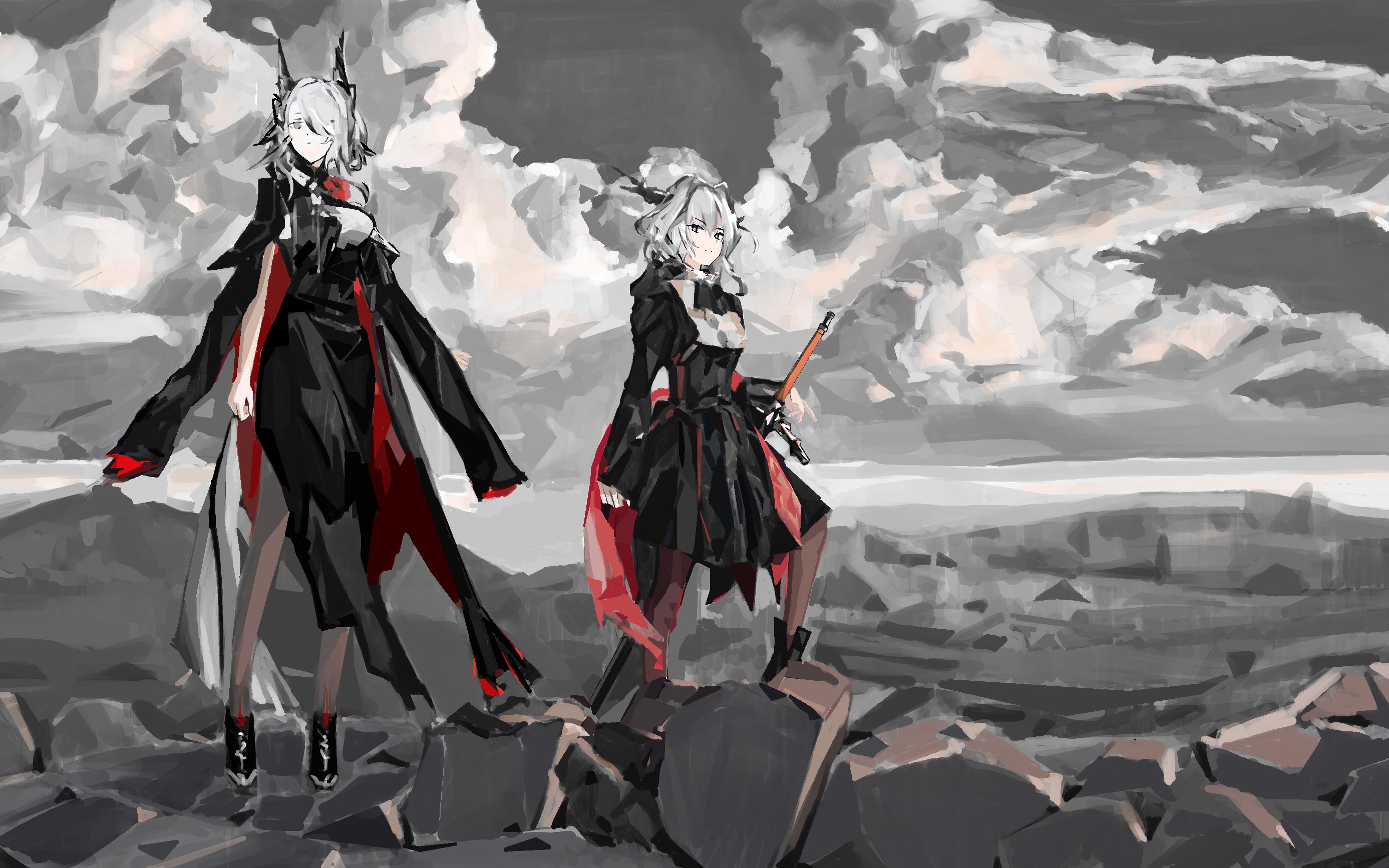 【绘画过程】明日方舟黑之蛇