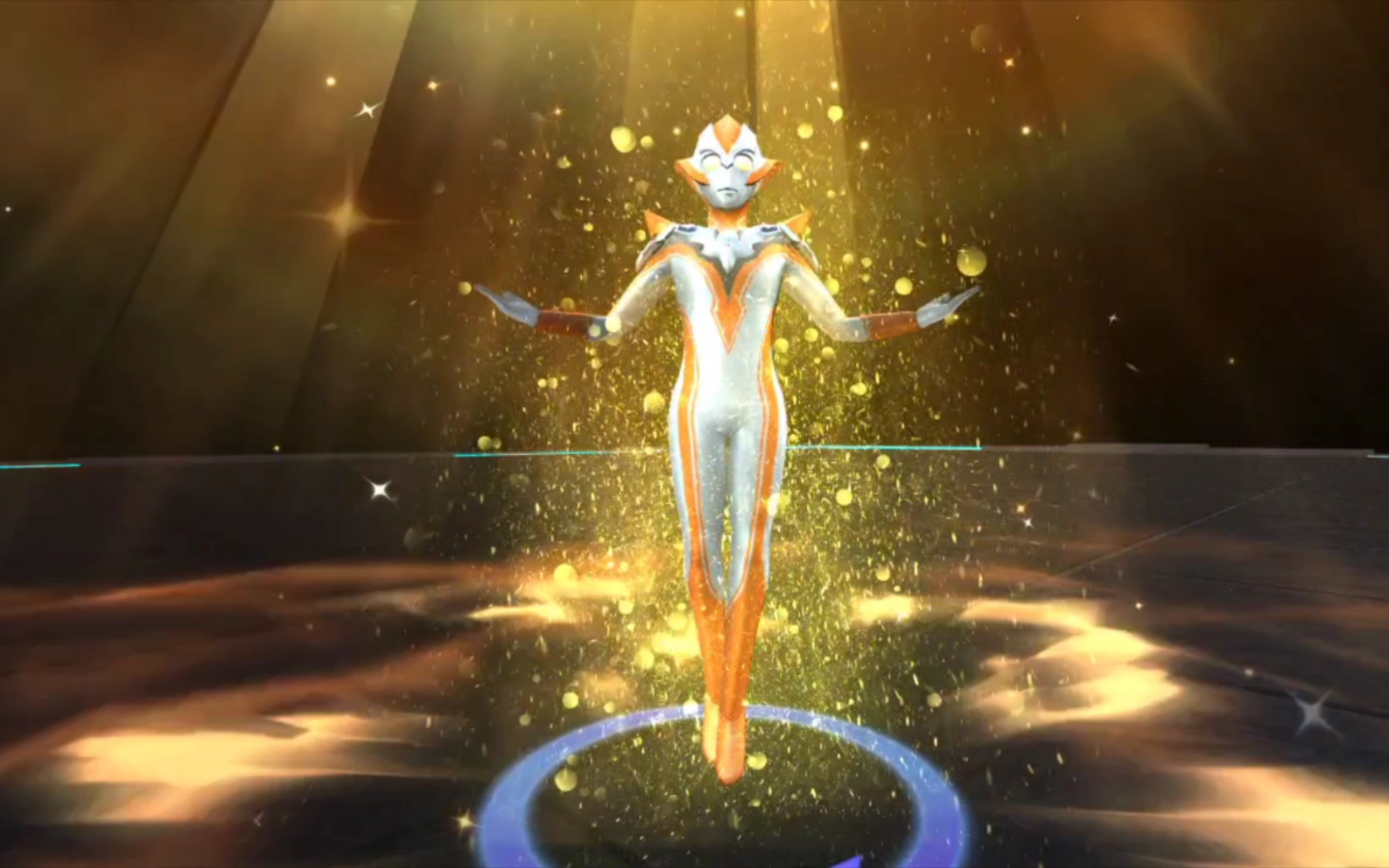 【奥特曼宇宙英雄】格丽乔奥特曼必杀技 治愈闪光!