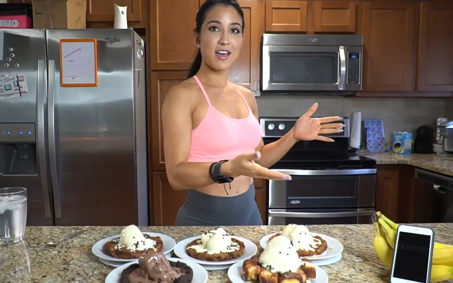 cheat day美食吃播/健身 漂亮小姐姐stephanie buttermore girl vs