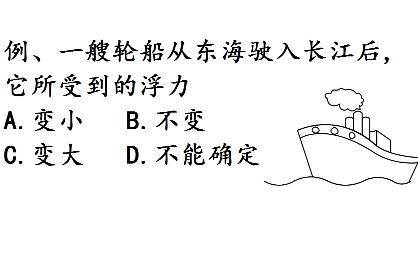 [图]初中物理经典浮力题，一道题干很短的浮力题，很多同学答错