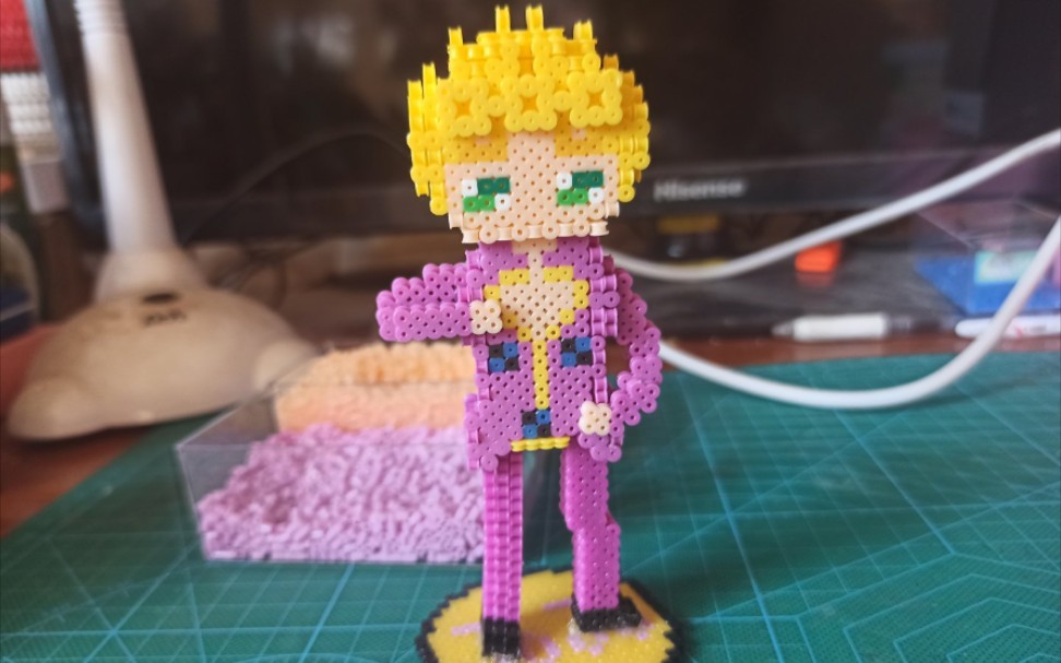 【jojo立体拼豆】用豆子拼成像素茸茸