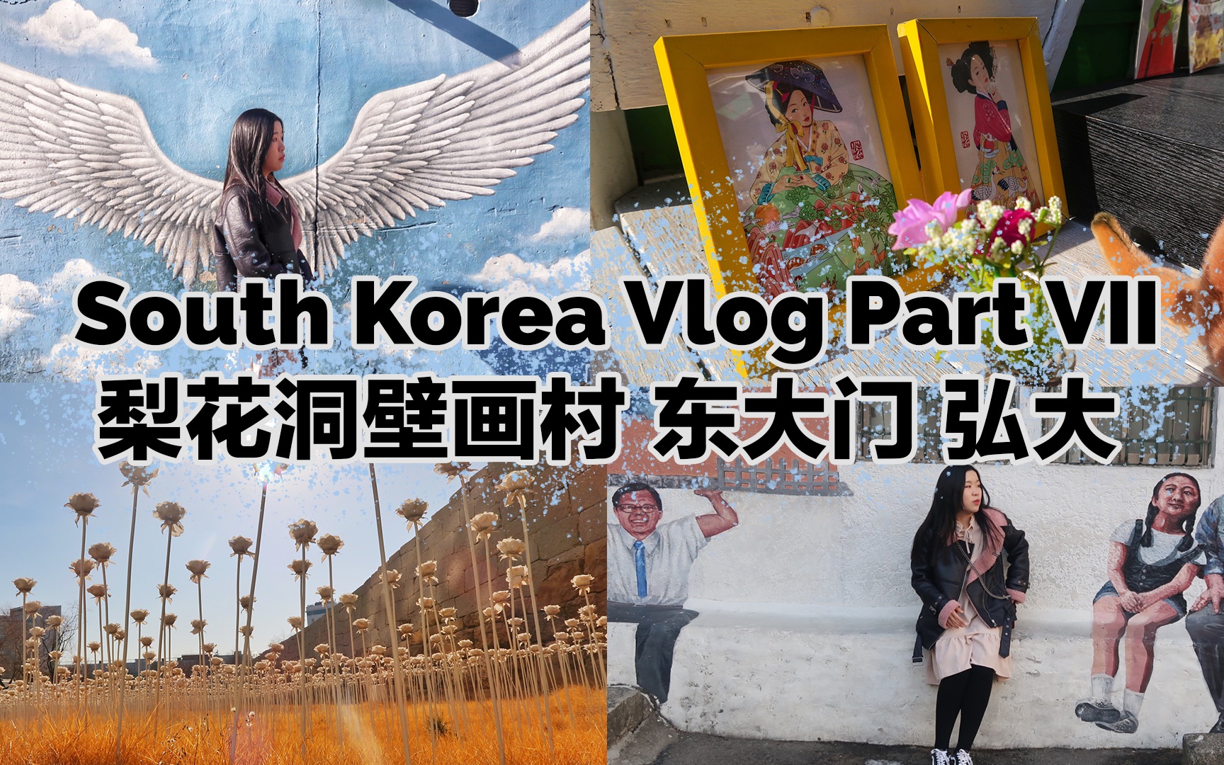 South Korea Vlog Part VII | 跟Ami一起游韩国|梨花洞壁画村|东大门逛街|弘大吃甜品|Ihwa Mural Village哔哩哔哩bilibili