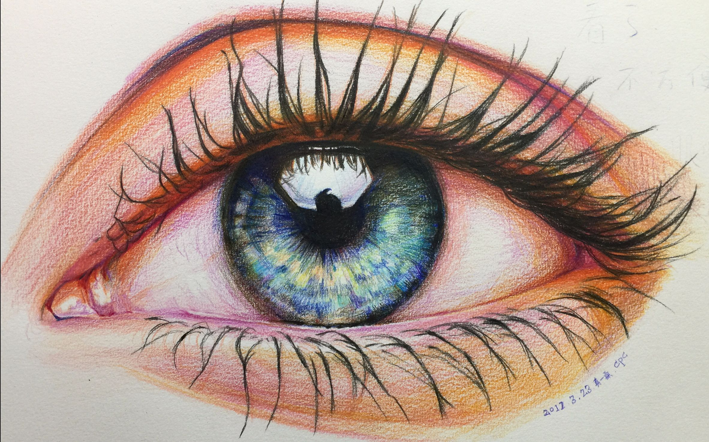 【真一桑·彩铅】《眼眸》【文心工作室出品】【手绘党】【十二倍速】