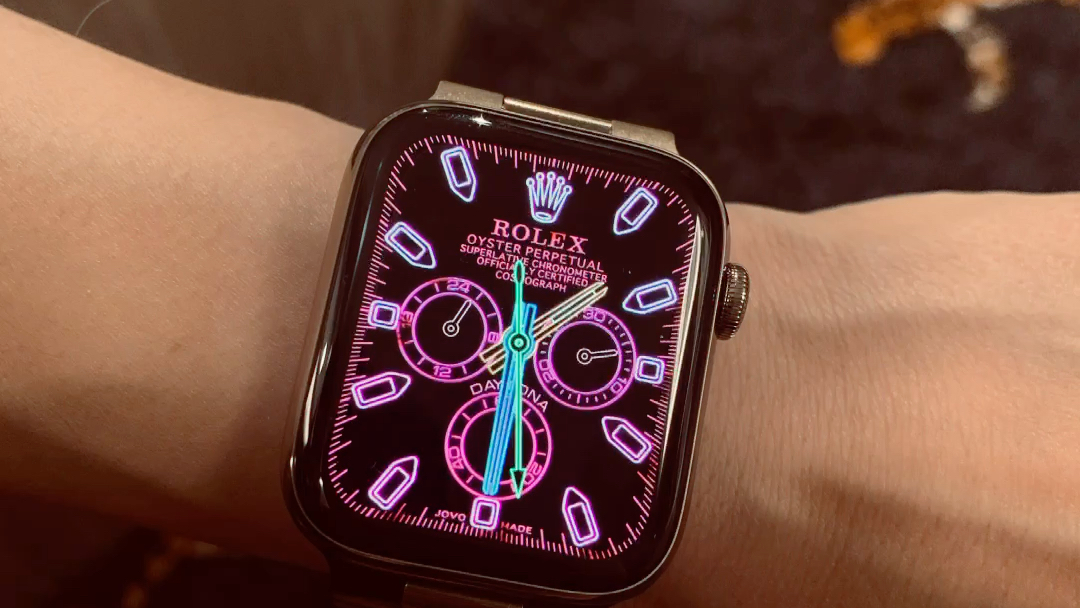 没错就是为了表盘买了一支applewatchapplewatch搭配劳力士表盘集合