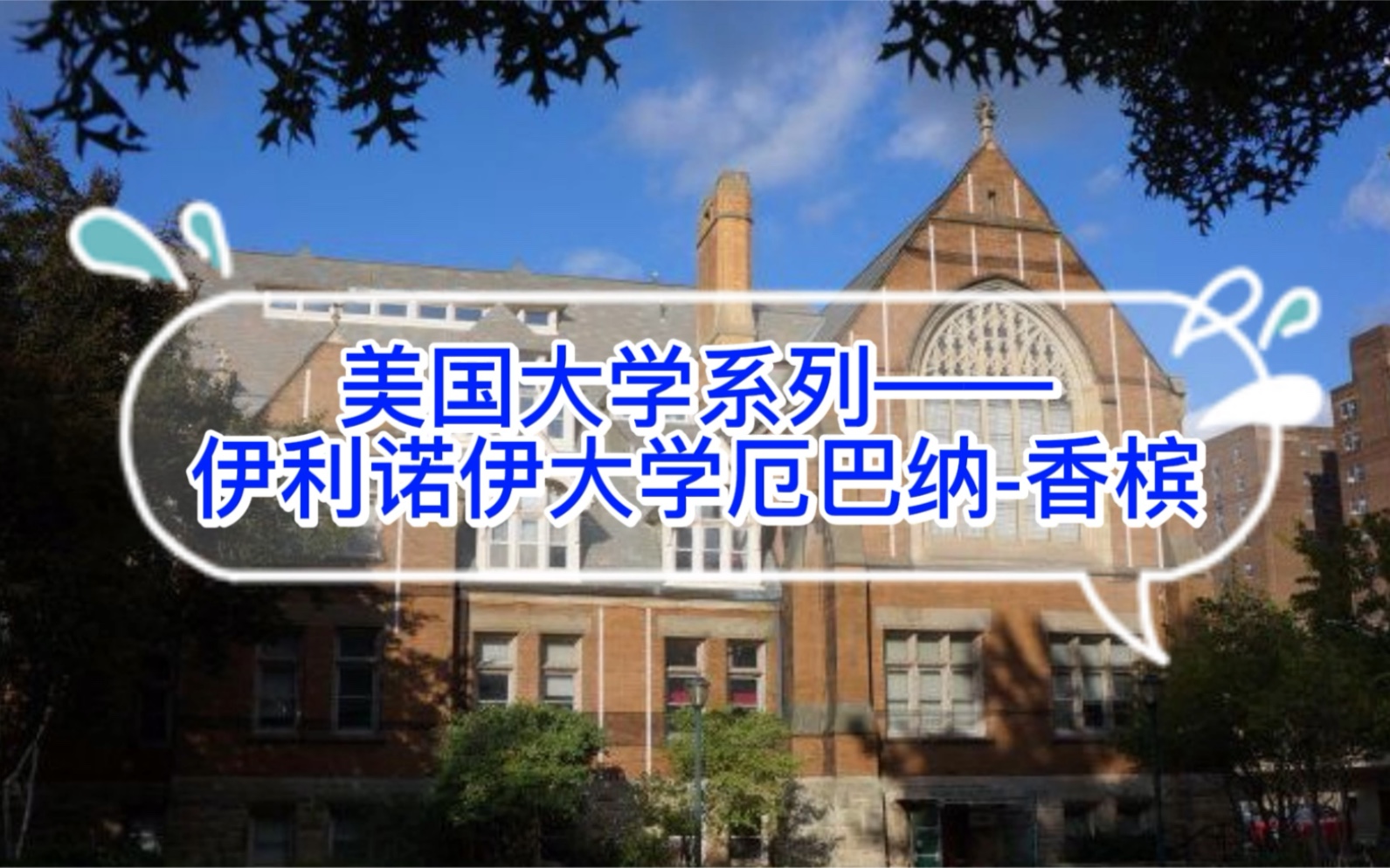 伊利诺伊大学厄巴纳香槟分校,美国大学哔哩哔哩bilibili