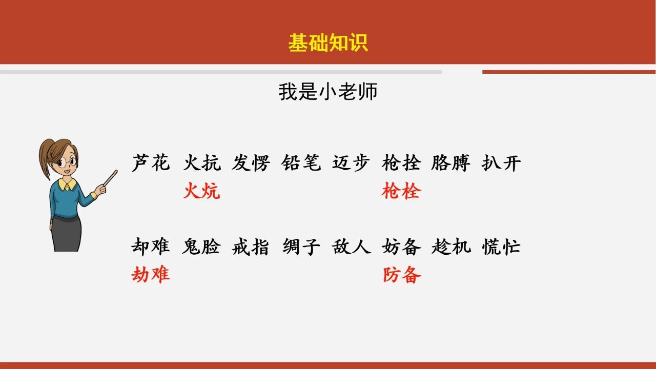 [图]四年级语文第六单元复习课2