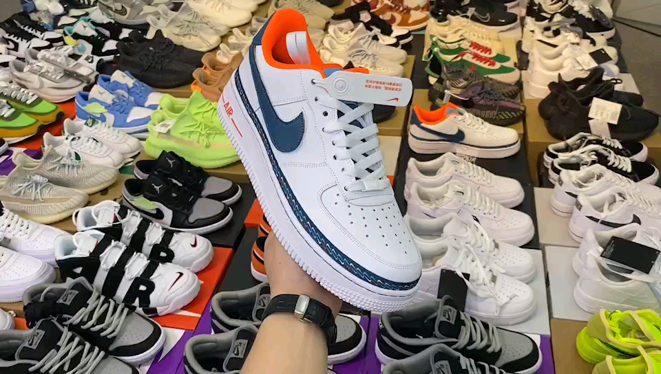 nike air force 1 low 空军一号 彩色串标魔术贴 民族风