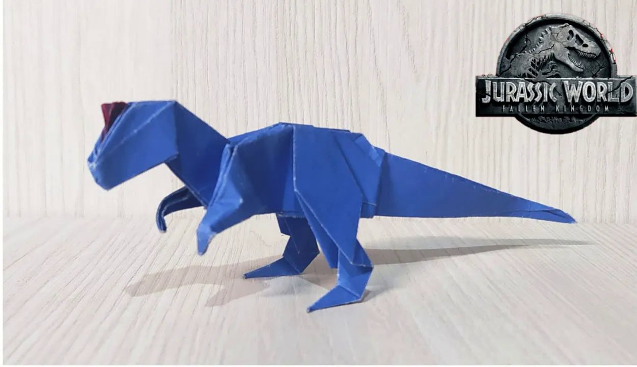 【origamis extintos】异特龙折纸教程origami allosaurus
