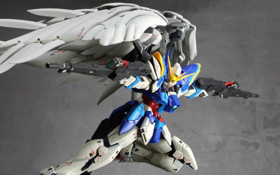 【yoyo制作】万代 mg ka 版 飞翼 wing ew 喷涂 制作过程_哔哩哔哩