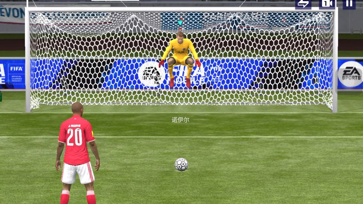 初中生玩fifa射门世界想玩点球又怕掉段位就只能在剧情模式玩玩反正不