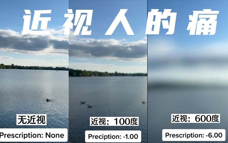 不同眼睛度数下的第一视角,你是哪一种?哔哩哔哩bilibili