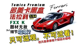 Download Video: 曾经的TP法拉利最终成了场不可及的梦--多美卡黑盒premium法拉利FXX K全方位测评--车型题材无敌比例标准但细节拉胯毫无黑盒特色诚意不足的纯粹收型车！