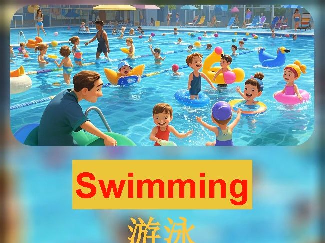 英语小故事跟读——游泳 Swimming哔哩哔哩bilibili