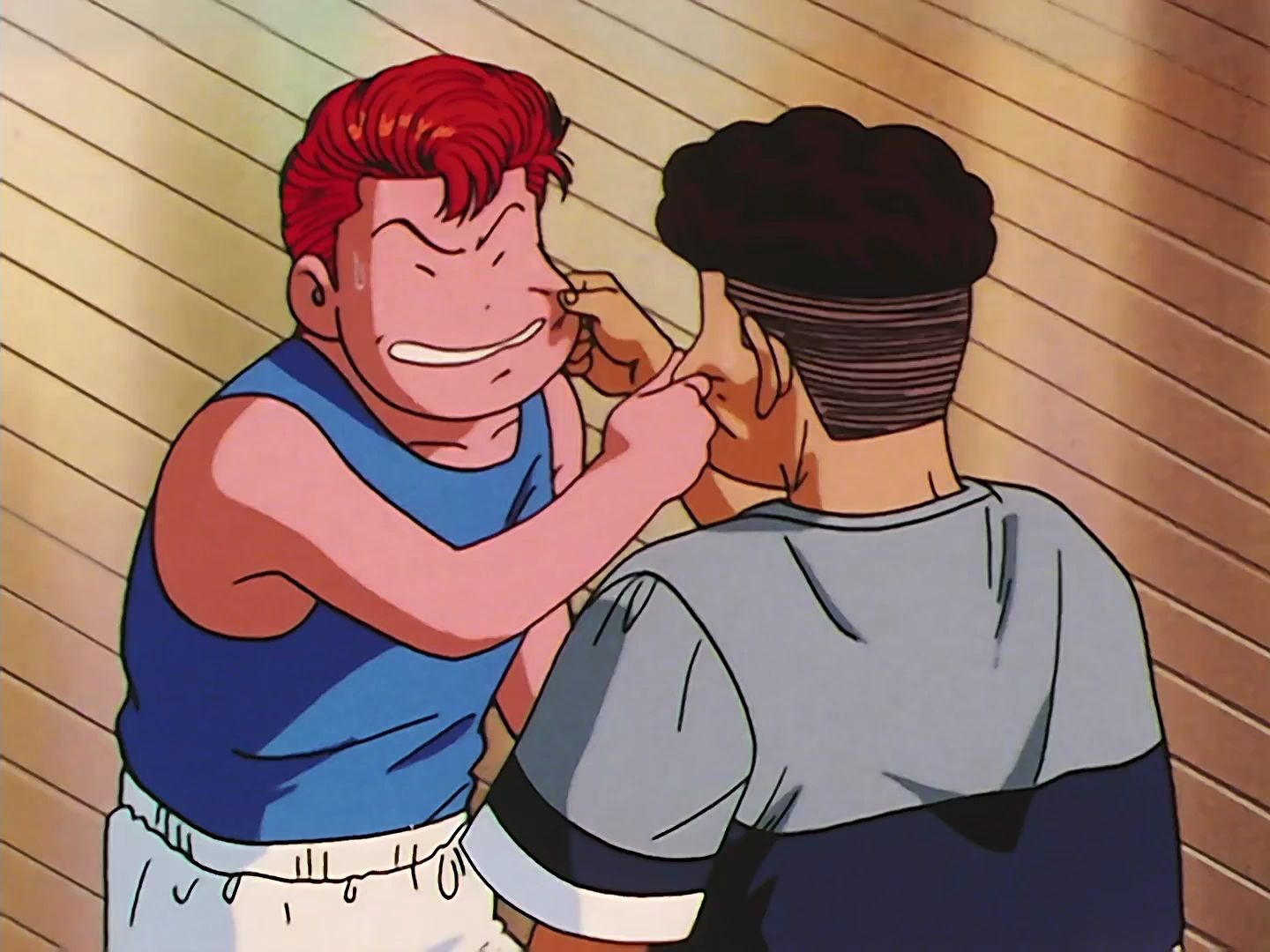 【灌篮高手】樱木宫城搞笑互捏脸