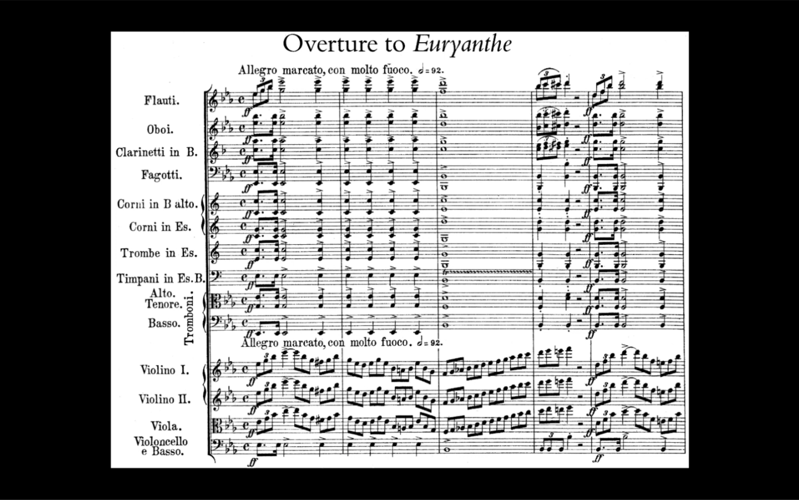 [图]【总谱】韦伯 Carl Maria von Weber - 欧丽安特序曲 Overture to Eyryanthe Op. 81 J. 291