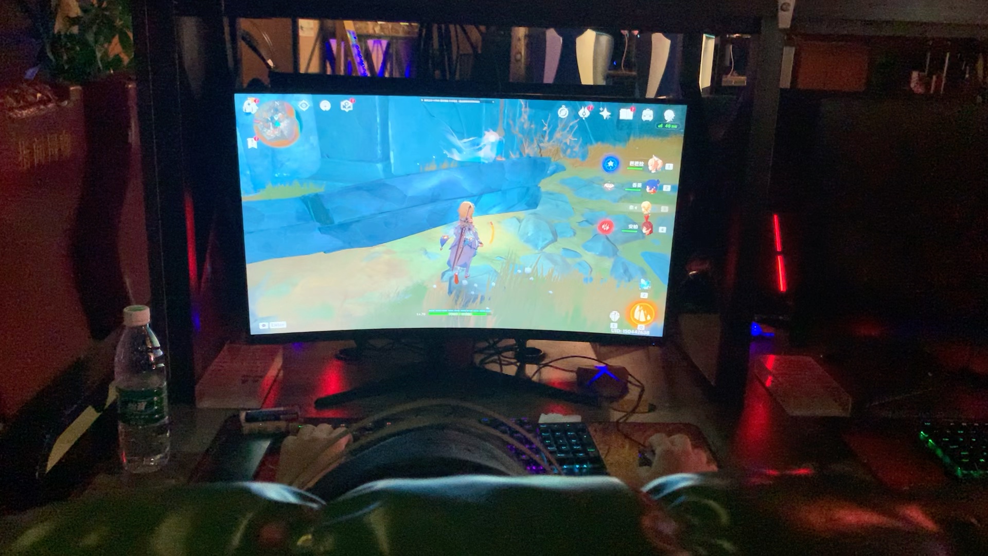 网吧遇到了一个野生大哥_原神_第一视角