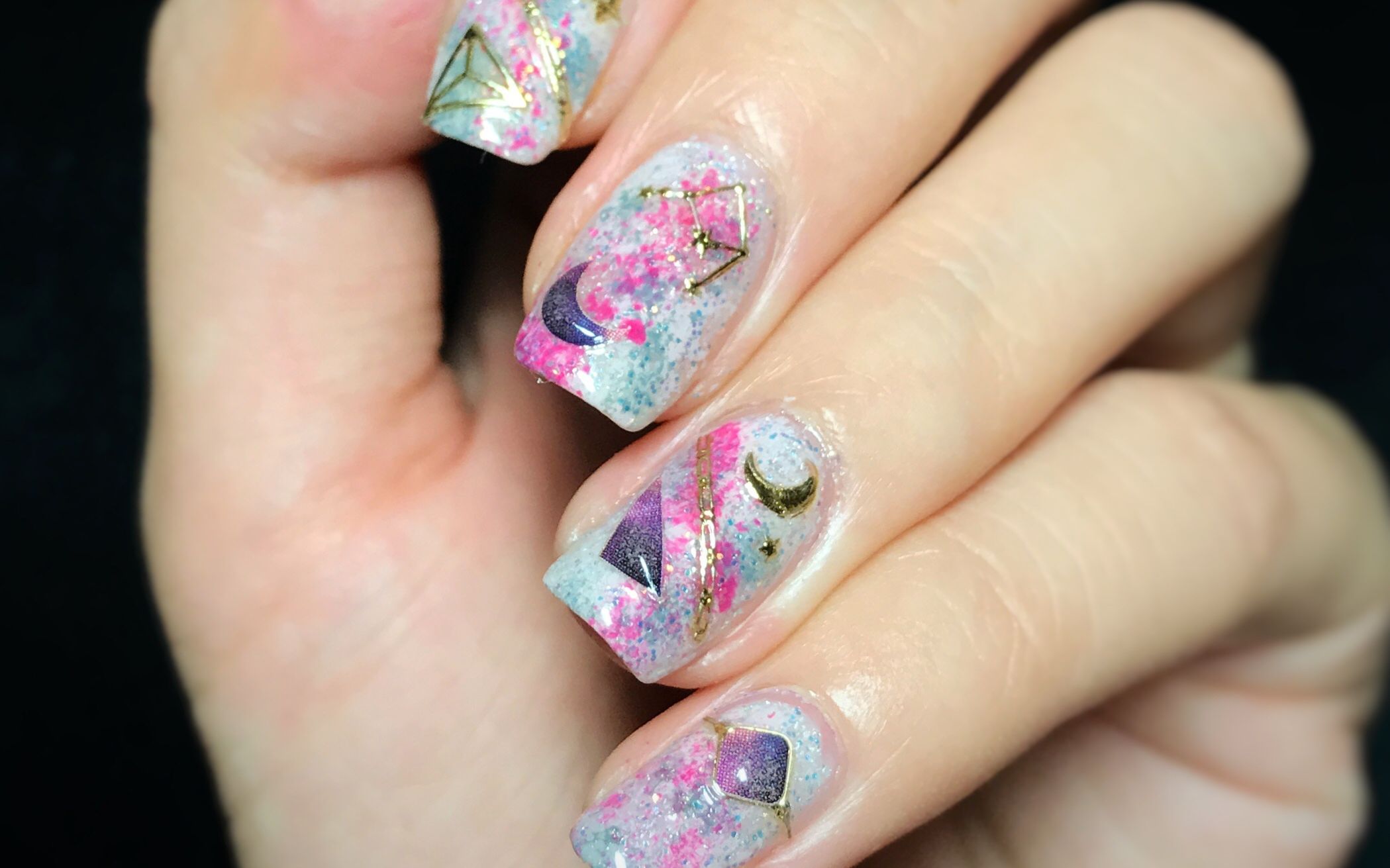 【木木夕mona】日系浪漫星空美甲