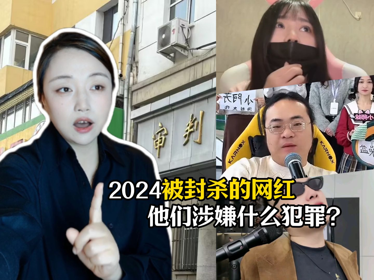 2024年被封杀的网红都涉嫌什么犯罪?哔哩哔哩bilibili