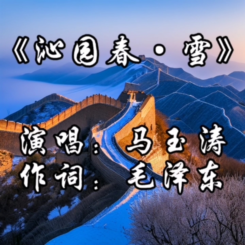 《沁园春·雪》