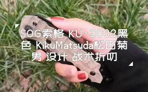 Descargar video: SOG索格 KU-3002黑色 SOG松田菊男联合款设计 VG10钢战术折叨