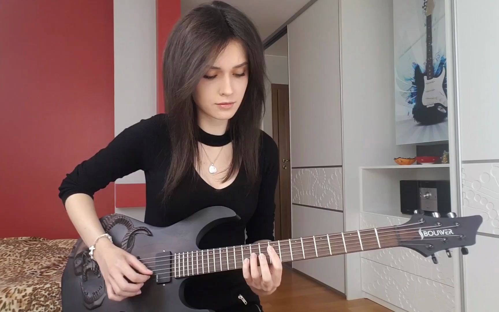 【电吉他】美女吉他buckethead桶哥 soothsayer by katarzyna stogo