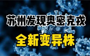 下载视频: 苏州发现奥密克戎新变异株，与全球已知毒株均不同源