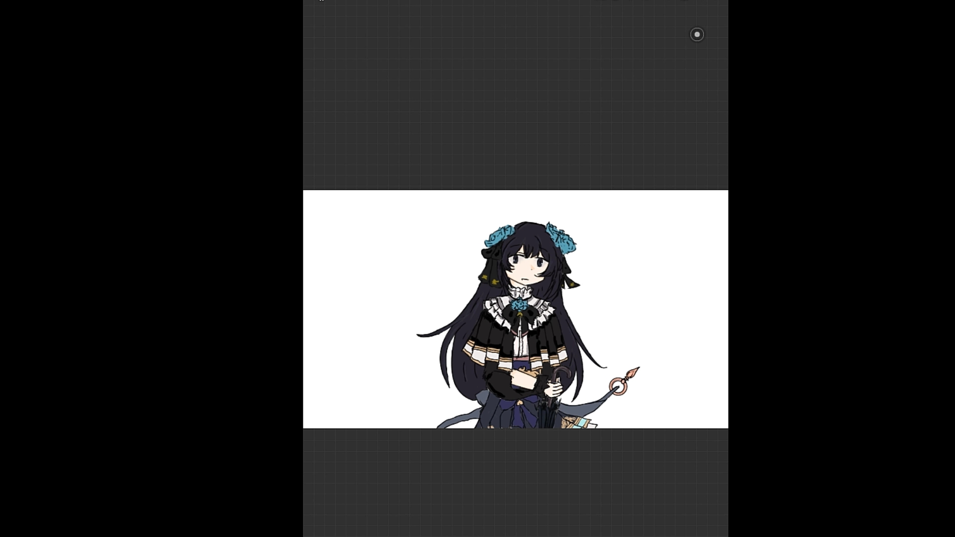 第一张指绘作品arc对立绘画过程