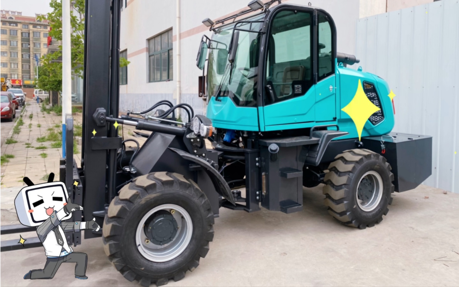 5吨四驱越野叉车,升高3到6米可定制,属具可加装,源头厂家,价格优惠