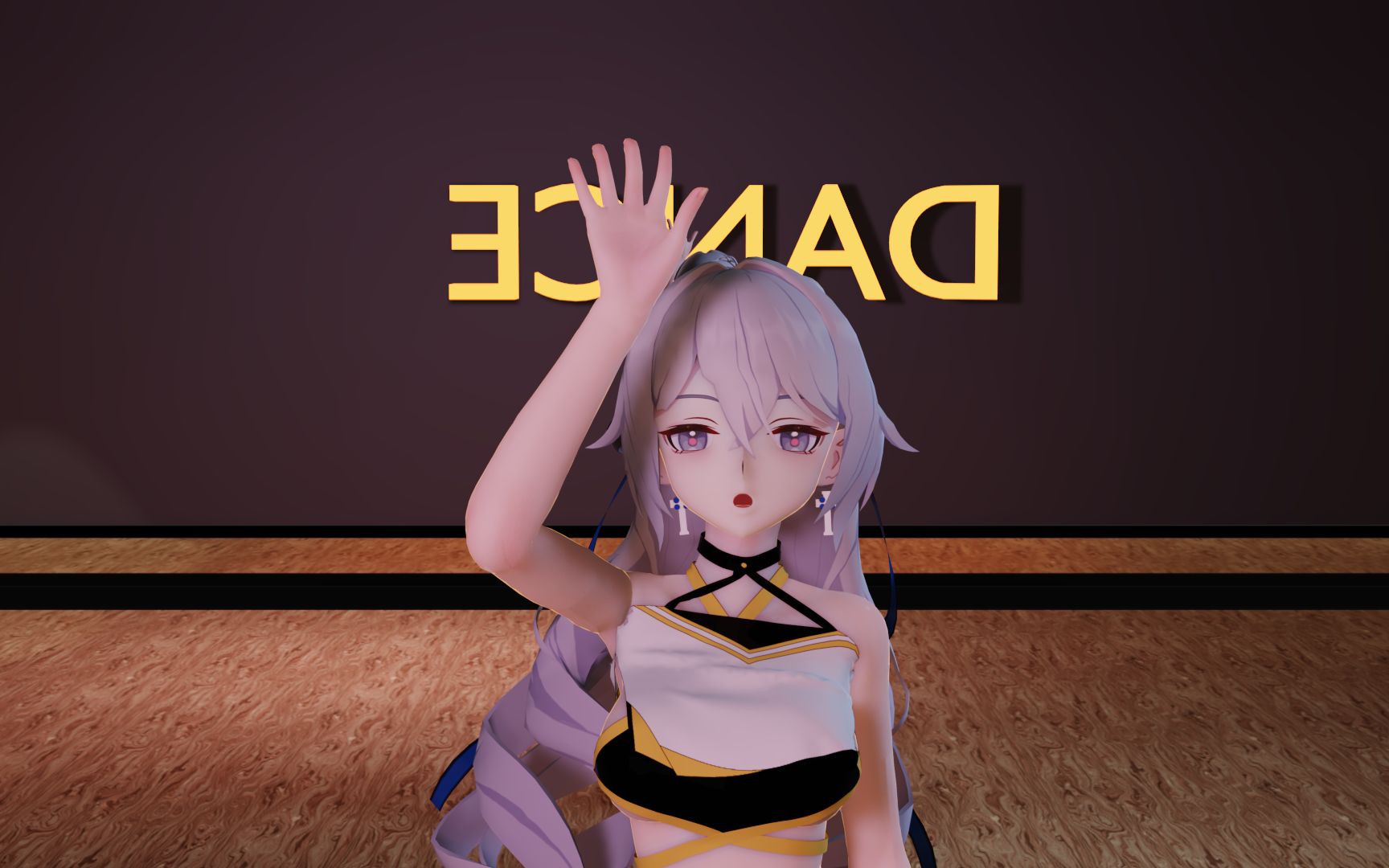 [MMD/布料解算]丁香色(Lilac)的镜中练舞鸭哔哩哔哩bilibili