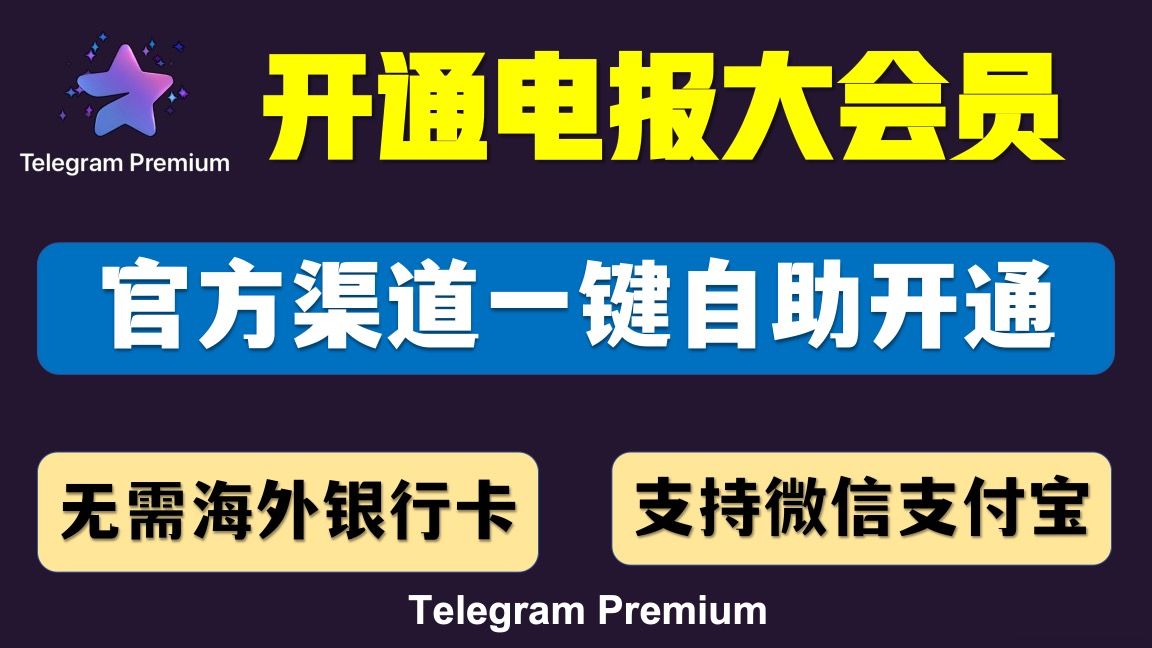 【开通Telegram Premium大会员】国内一键开通Telegram会员|最简单最详细教程|避免被骗|无需海外信用卡|支持微信支付宝开通|官网渠道tg功能哔哩哔哩...