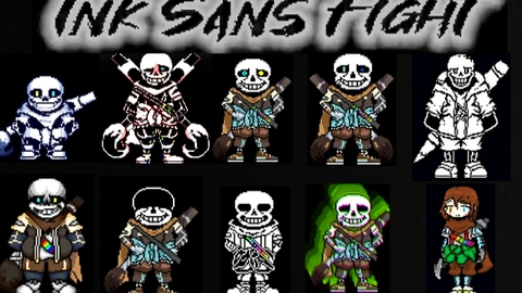 Undertale Ink Sans Full Fight (Version 0.39) 