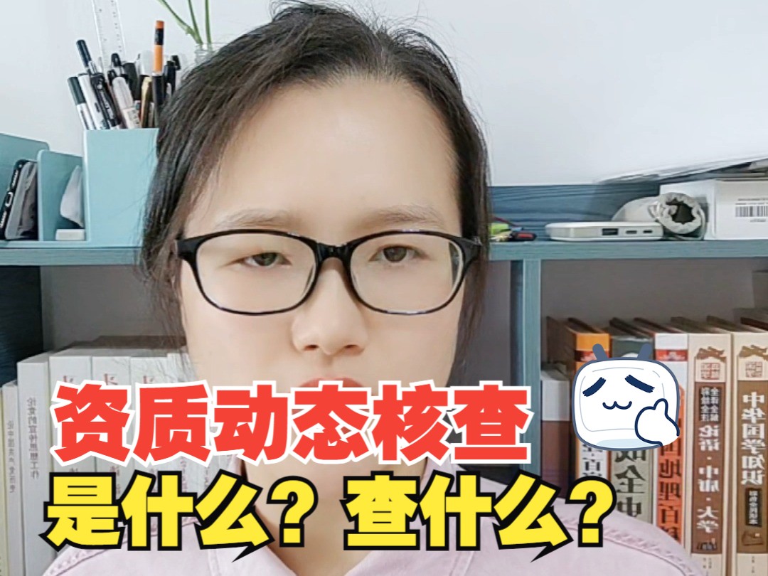 资质动态核查是什么?查什么?哔哩哔哩bilibili