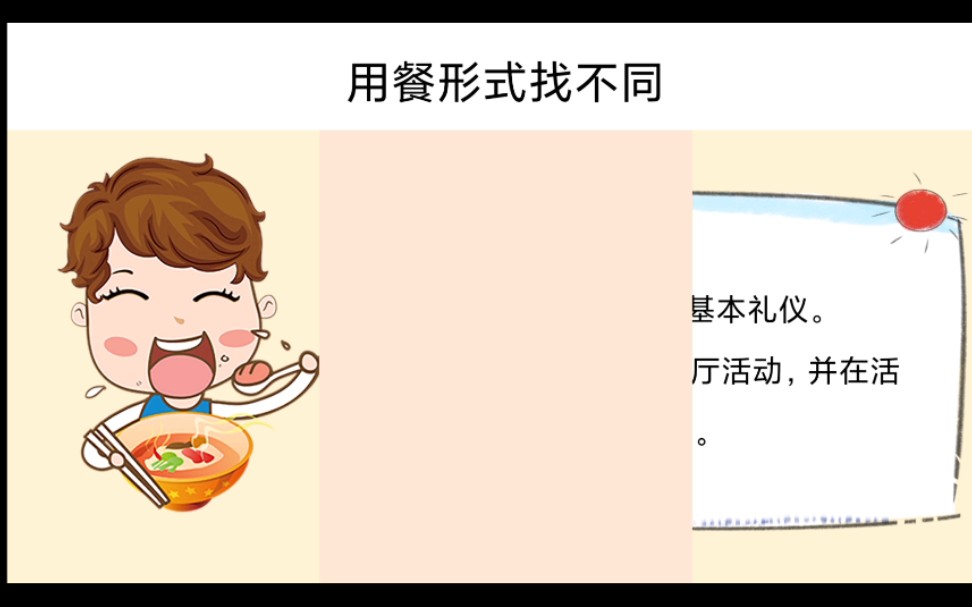 幼儿园社会活动ppt课件《餐桌礼仪我知道》哔哩哔哩bilibili