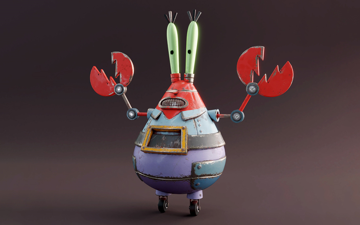 【maya】蟹老板建模教程(2)