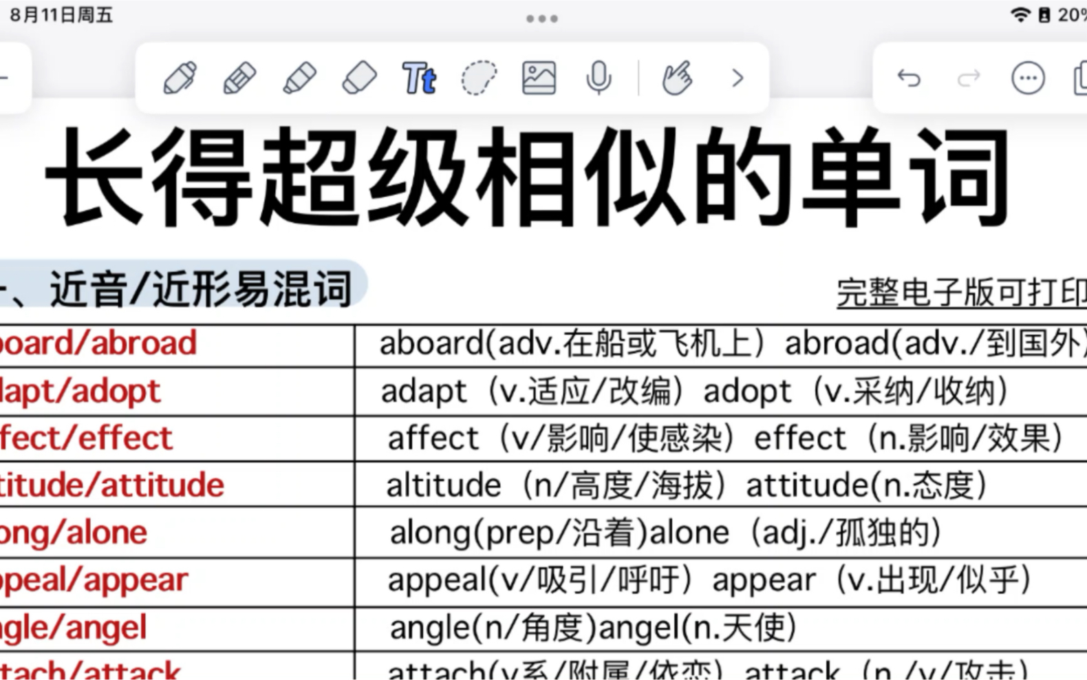 长得很相似的单词!100组!今天一次性消灭!哔哩哔哩bilibili