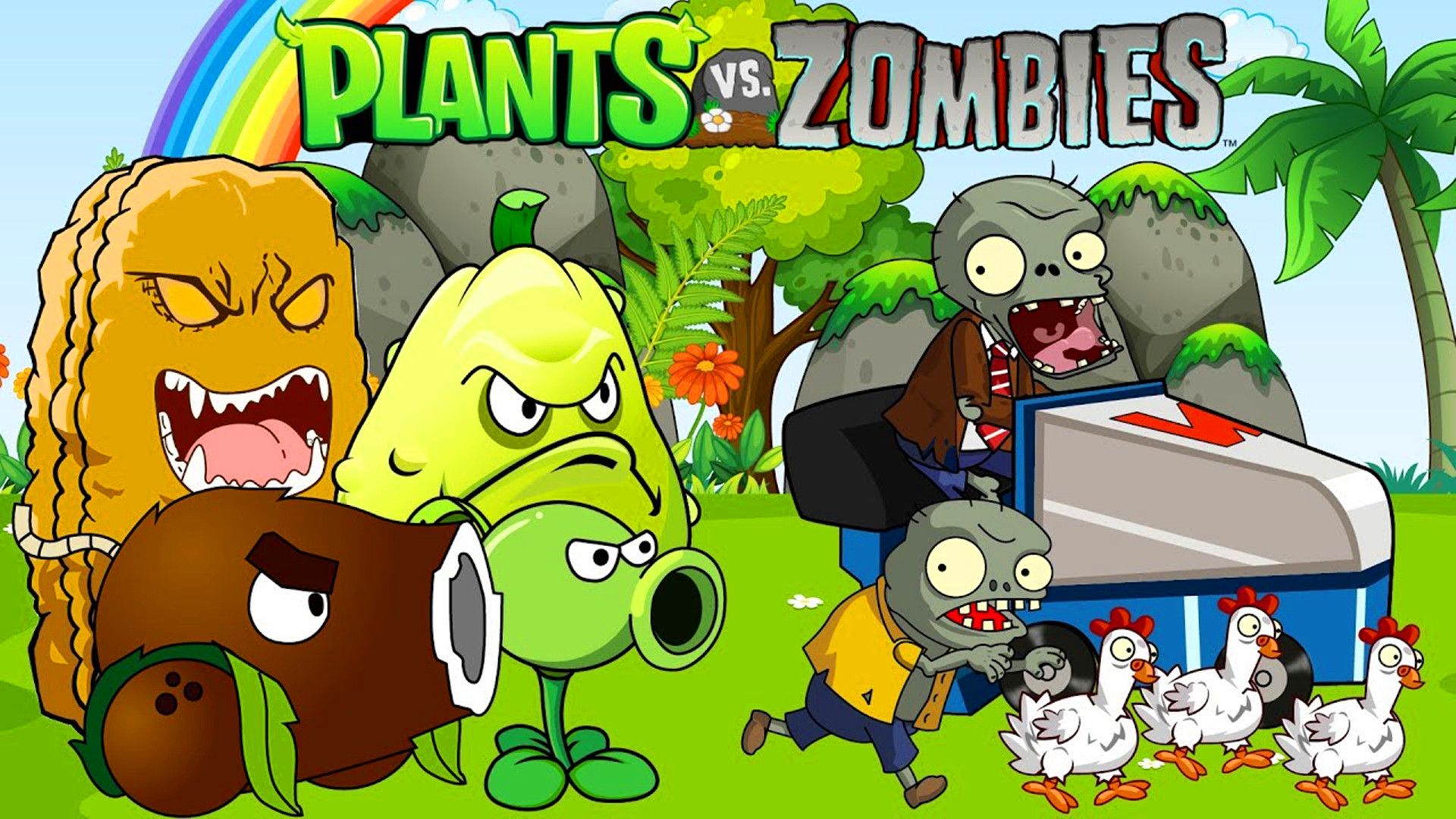 植物大战僵尸动画:植物总动员,撵的僵尸满山跑,怎么厉害?