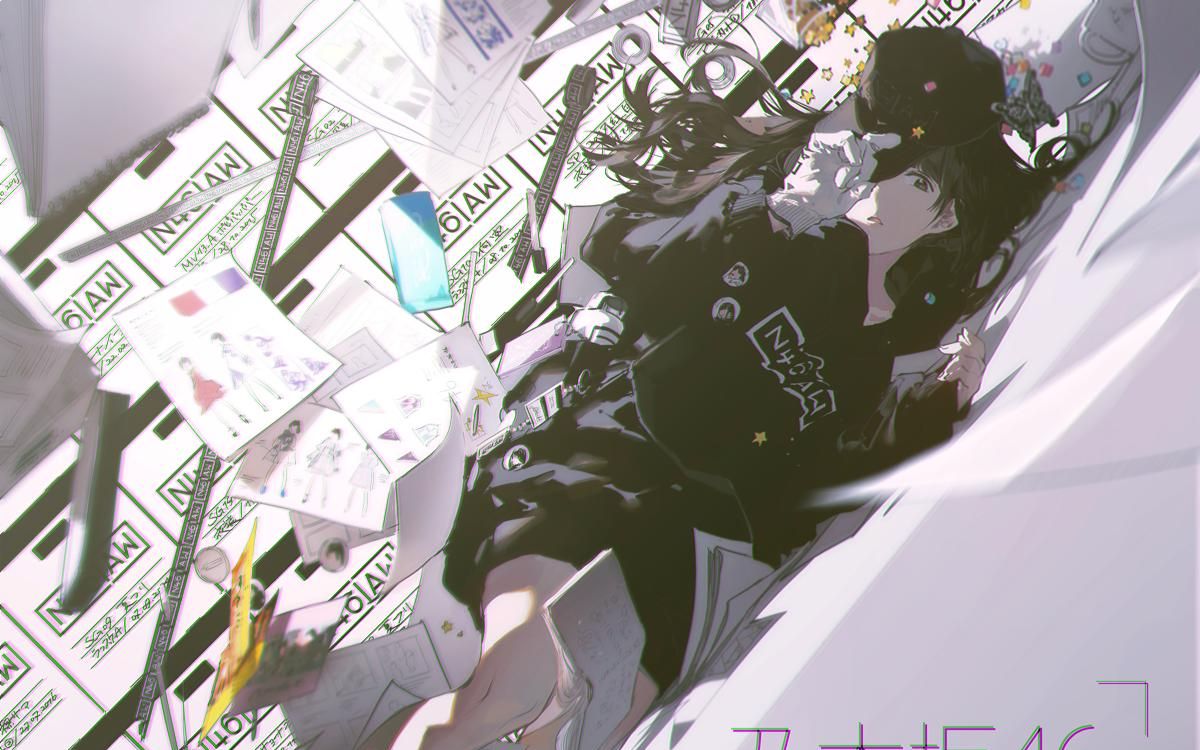 rellakinoko推特乃木坂46绘画过程