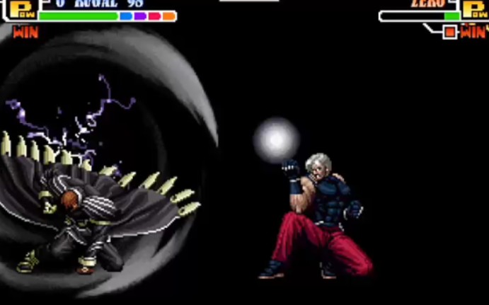 [图](拳皇mugen原版boss大战):rugal 98 vs zero2000