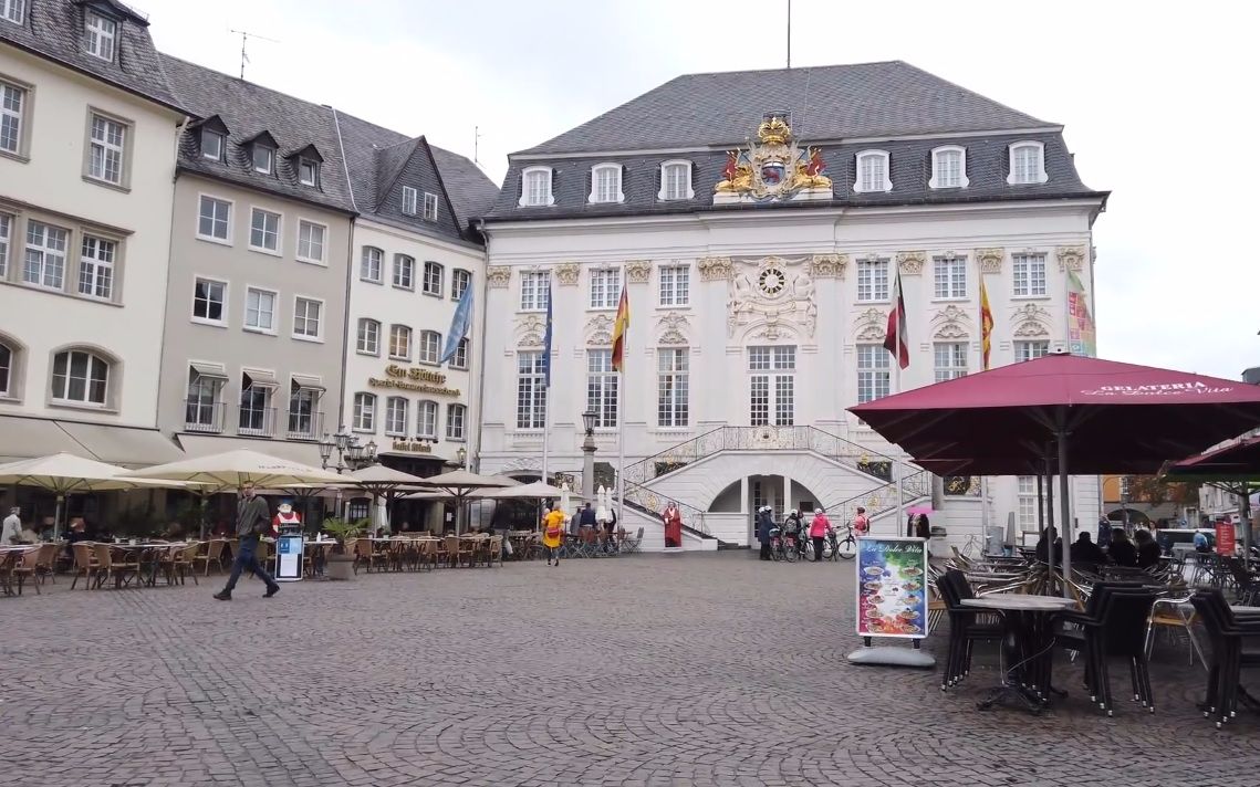 【超清德国】漫步雨中的德国城市 波恩 (1080p高清版) 2021.