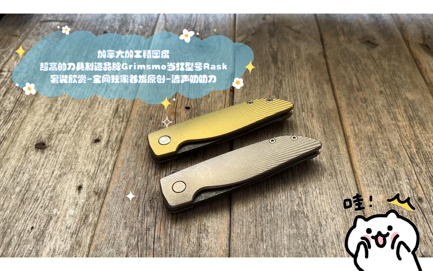 加拿大加工精密度超高的刀具制造品牌Grimsmo当红型号Rask套装欣赏全网独家首发原创涛声叨叨刀哔哩哔哩bilibili